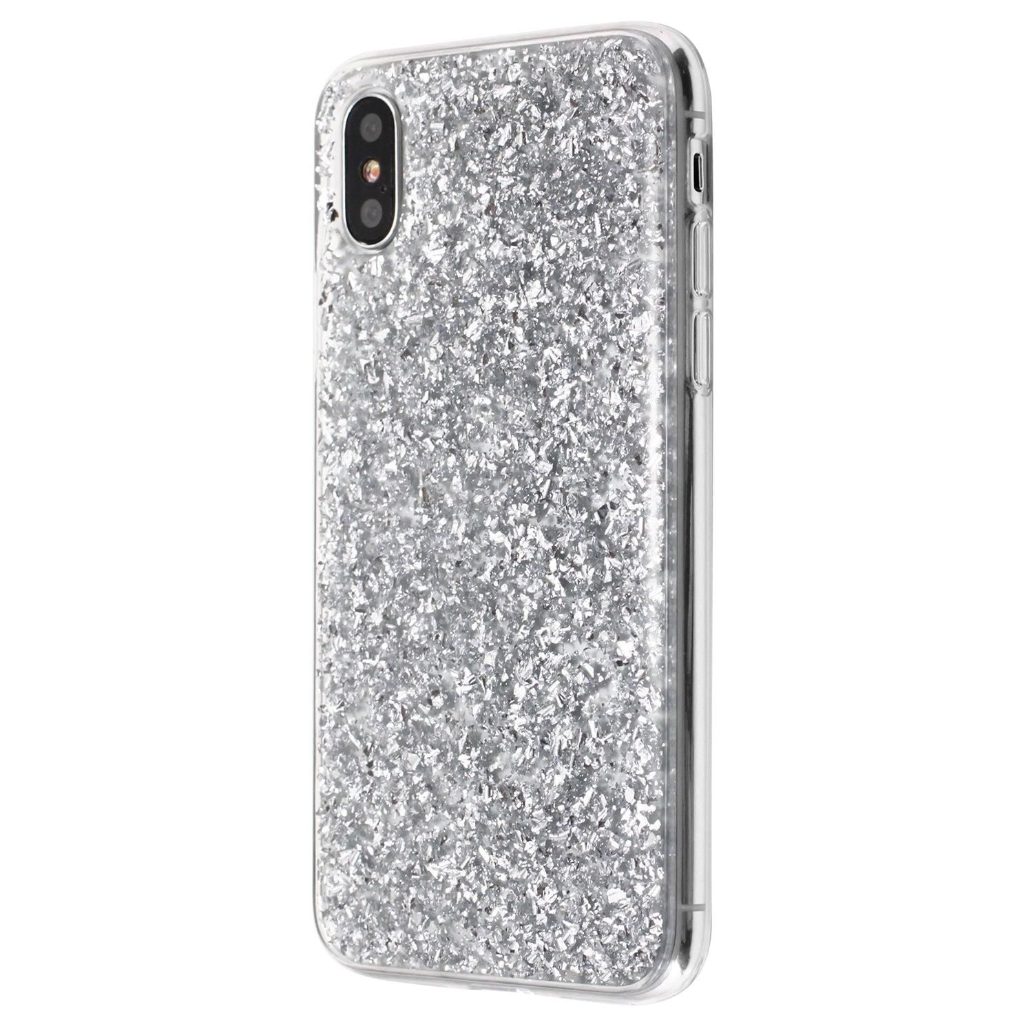 Luvvitt Brilliance Case for iPhone XS / X with Glitter - Silver