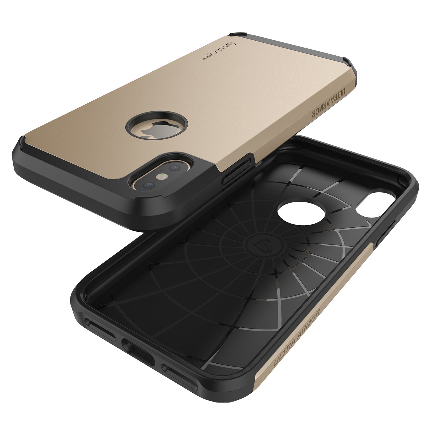 Luvvitt Ultra Armor Dual Layer Case for iPhone X / XS - Gold