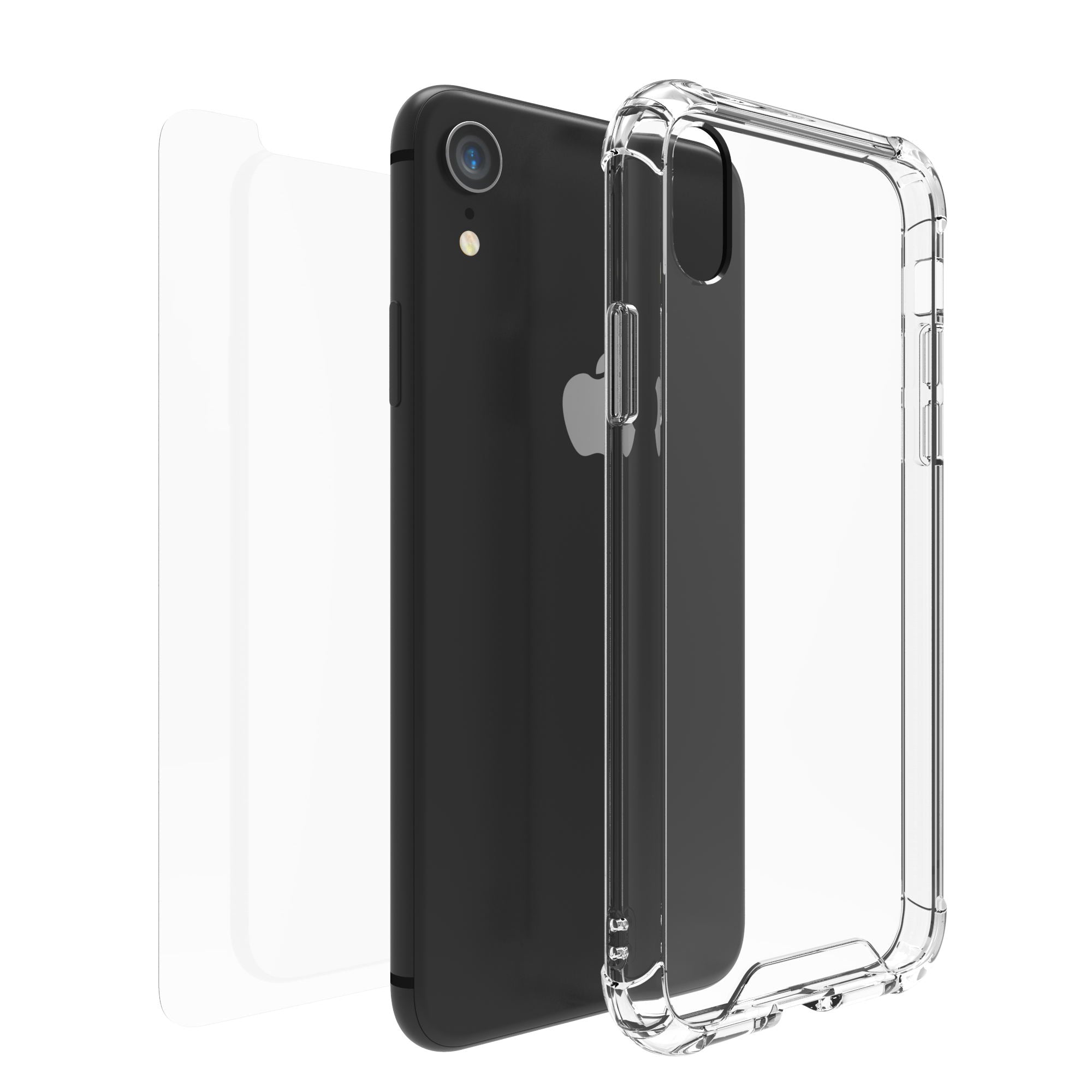 Luvvitt iPhone XS Max Case and Tempered Glass Set Clear View for 6.5 inch 2018