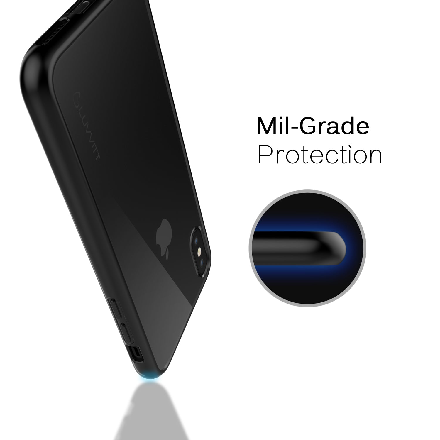 Luvvitt Clear View Hybrid Case for iPhone X / XS - Black