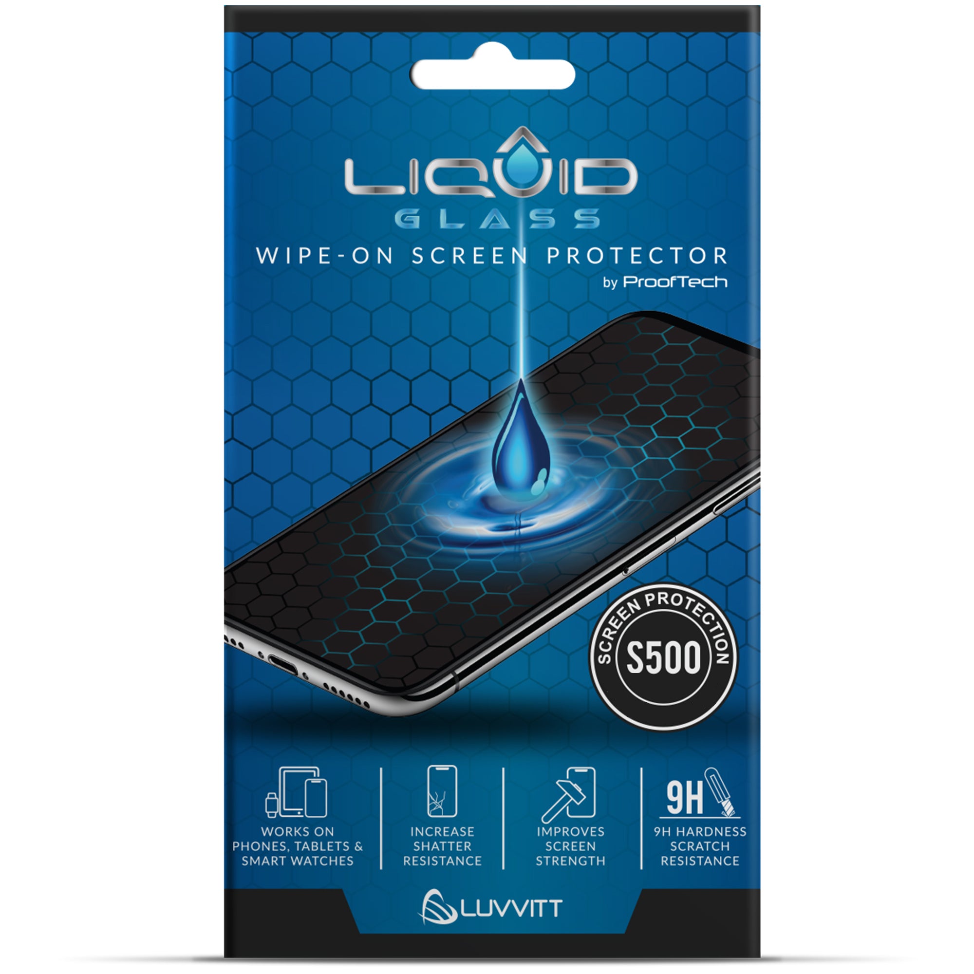 Liquid Glass Screen Protector with $500 Guarantee for All Phones Tablets and Smart Watches