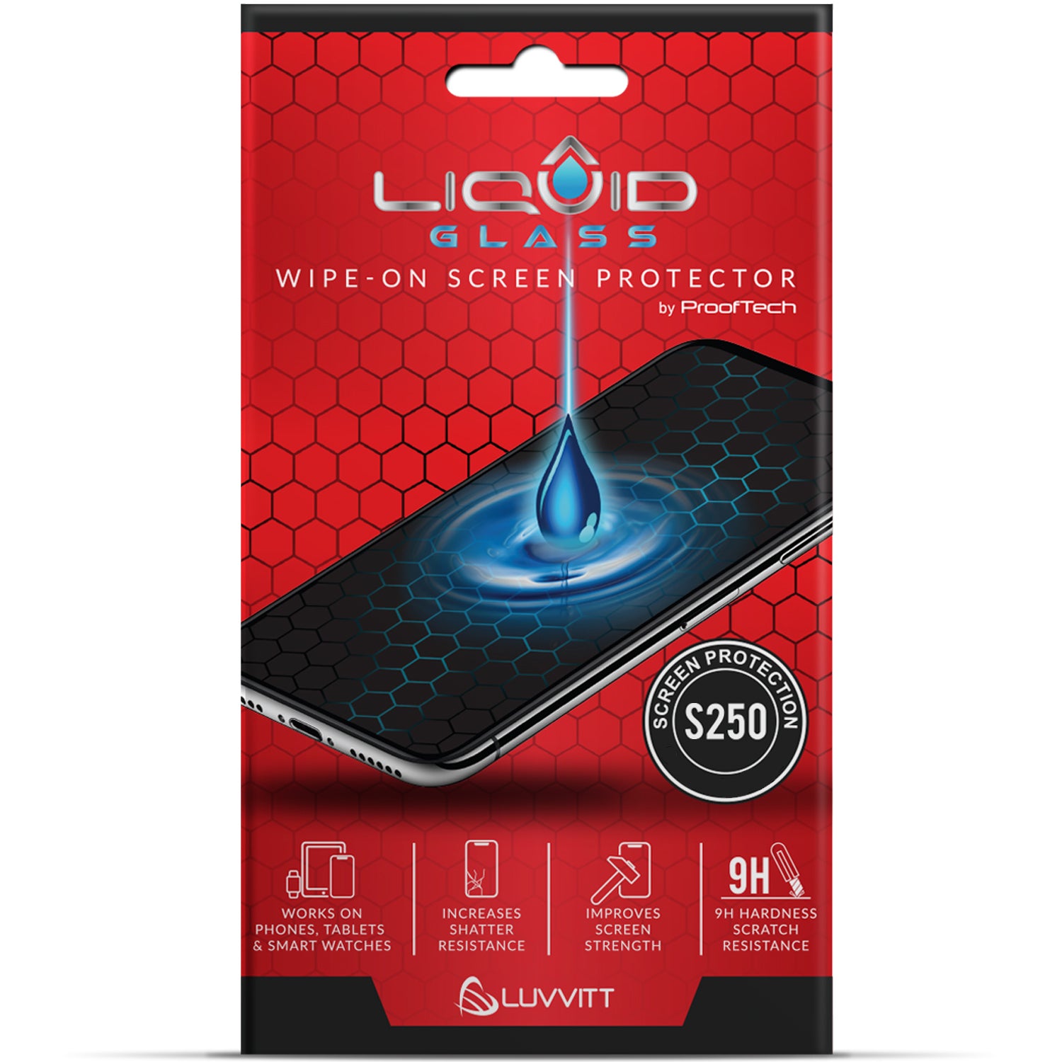 Liquid Glass Screen Protector with $250 Guarantee for All Phones Tablets and Smart Watches