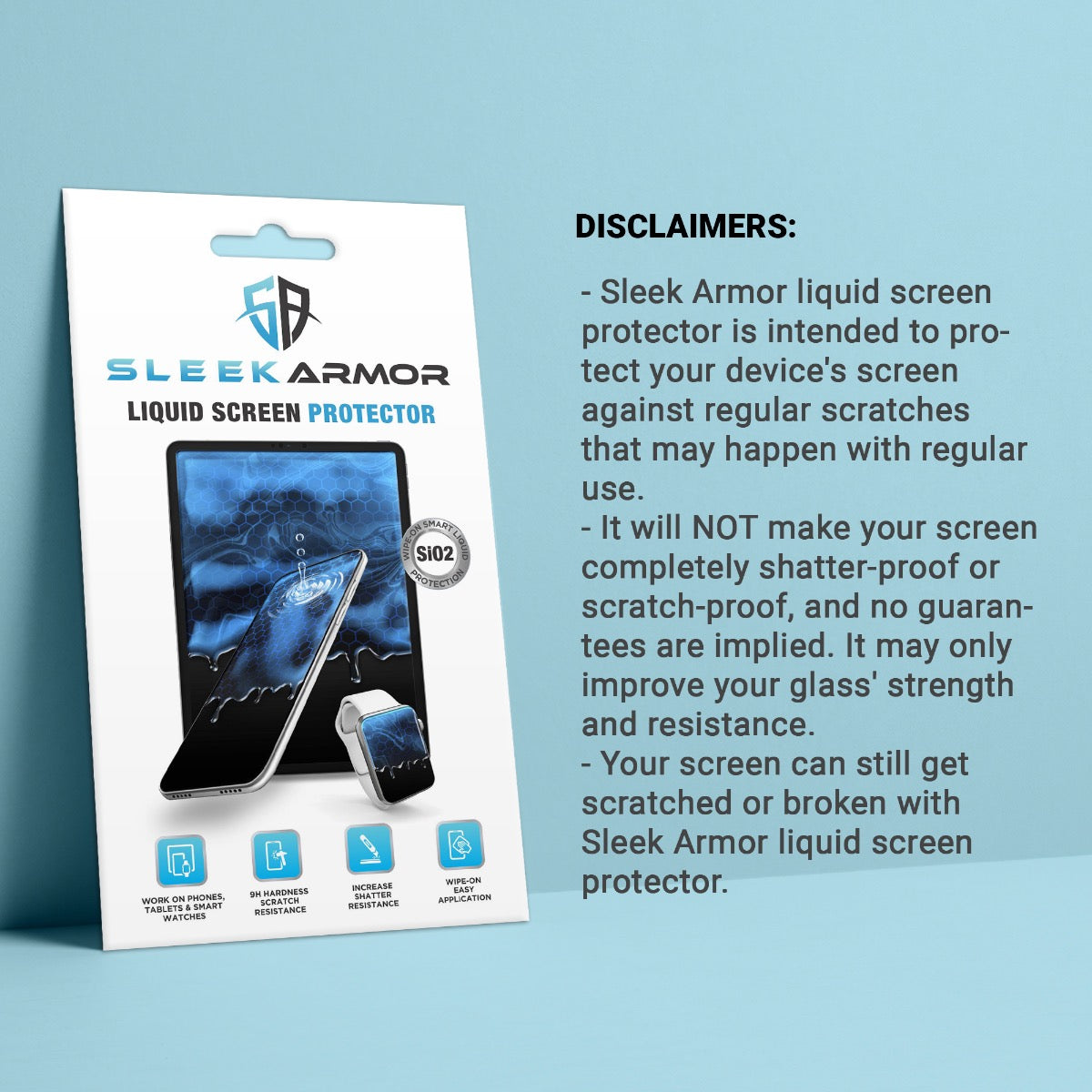 Phone Liquid Screen Protector Scratches SLEEK ARMOR Liquid Screen