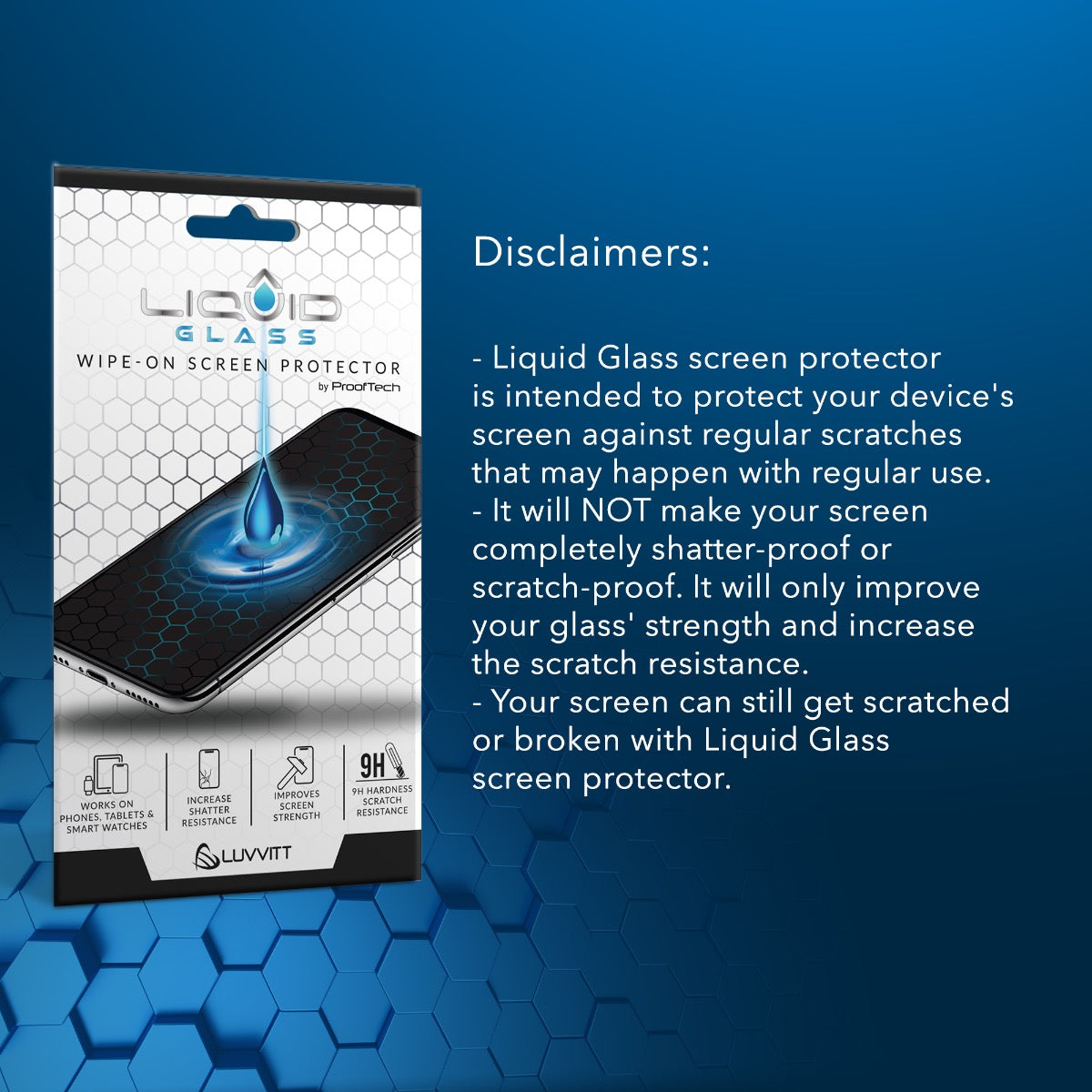 Liquid Glass Screen Protector for All Phones Tablets and Smart Watches