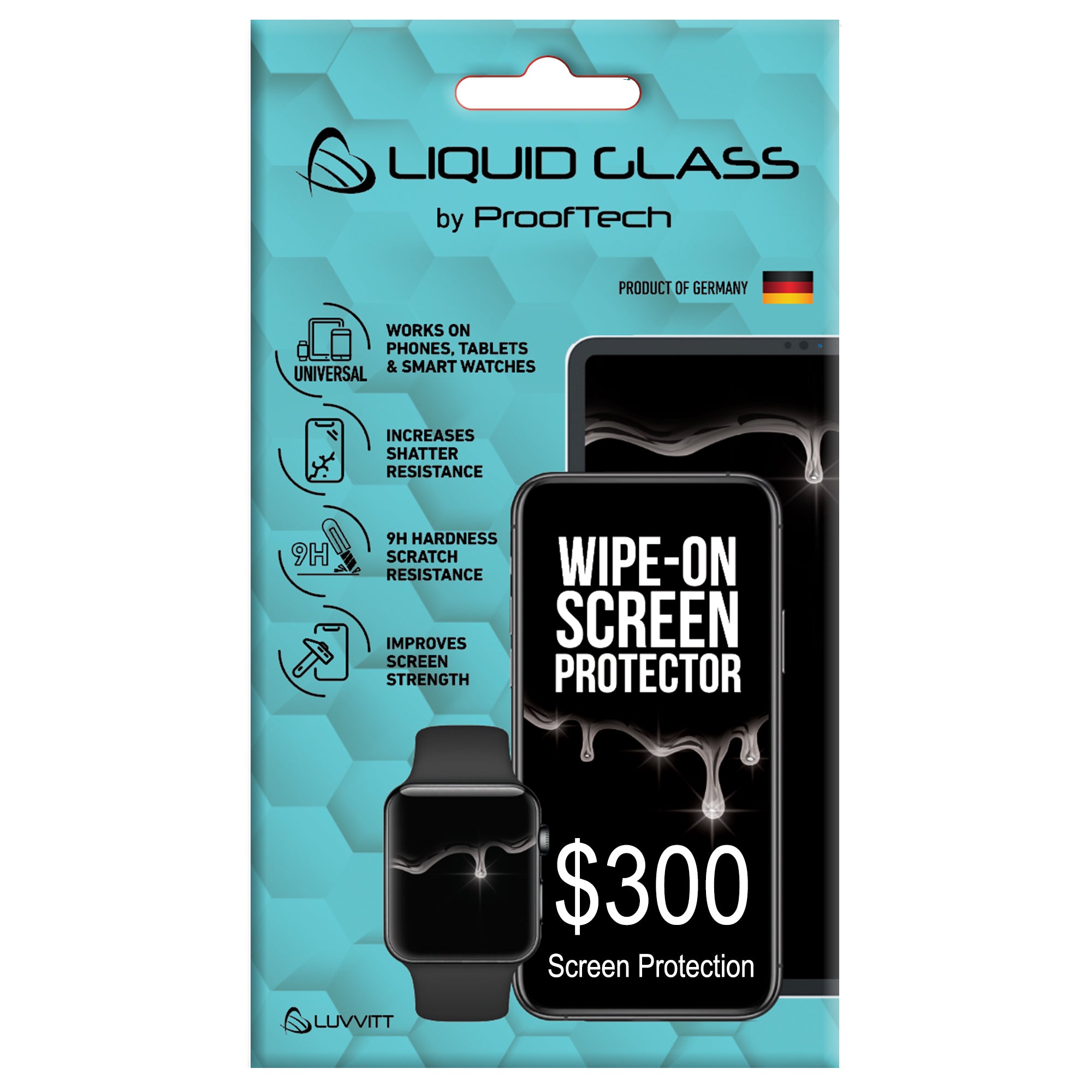 Liquid Glass Screen Protector with $300 Screen Protection Guarantee - Universal