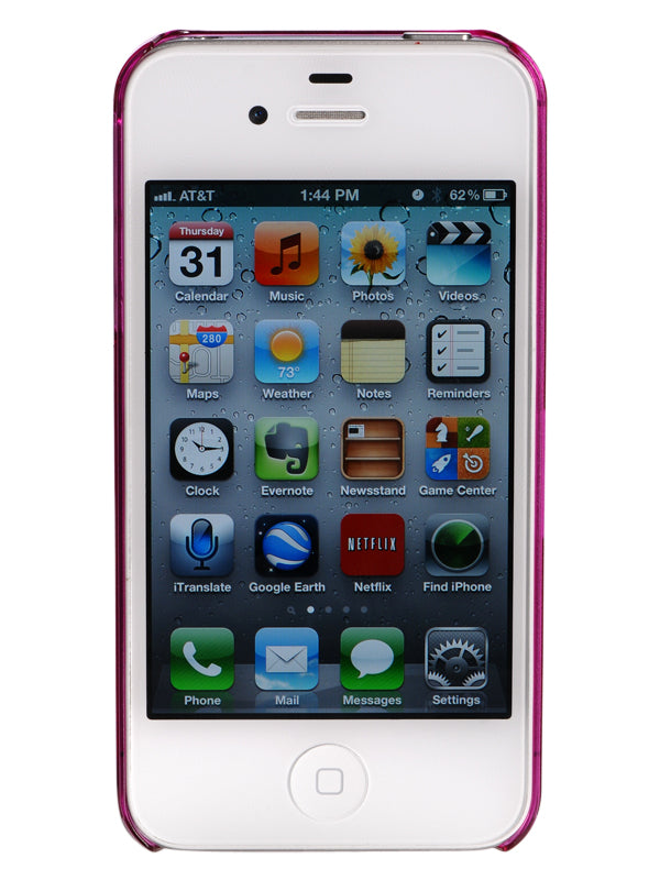LUVVITT CRYSTAL VIEW UltraSlim Crystal Case for iPhone 4 & 4S - Pink