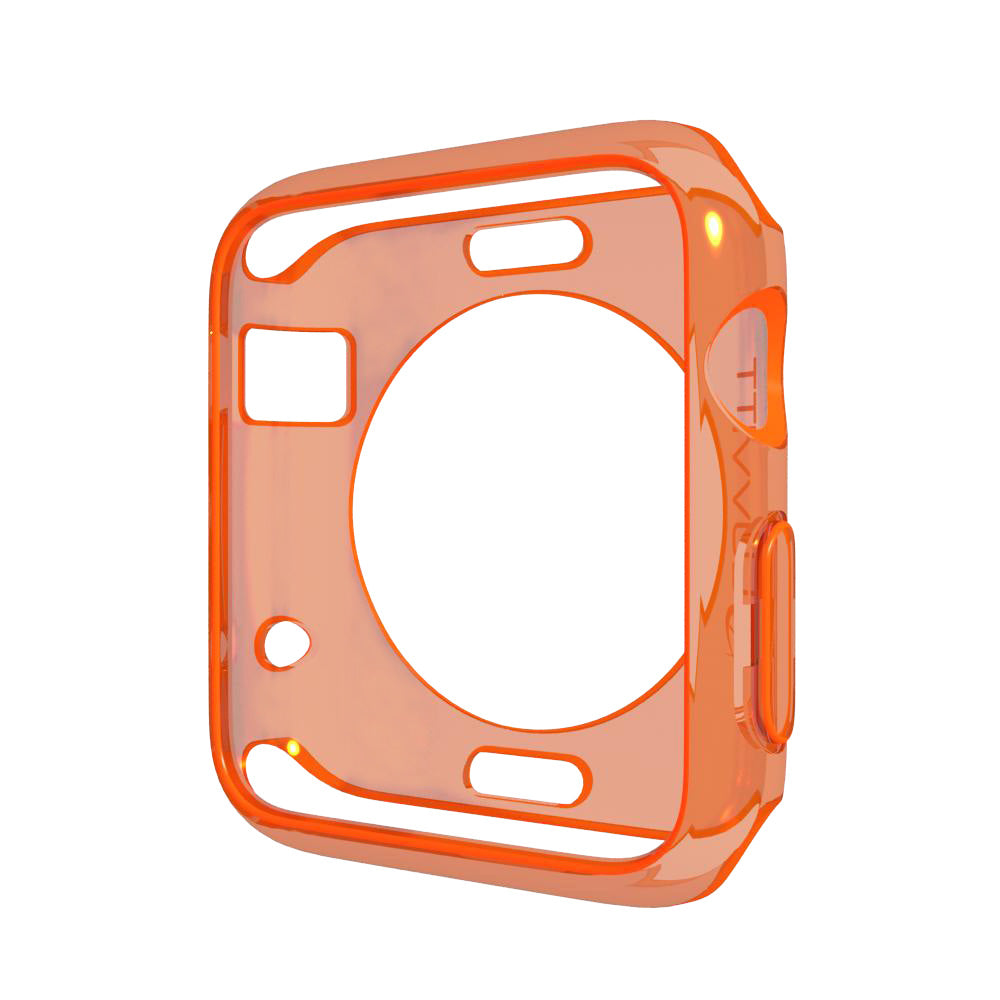 LUVVITT CLARITY Apple Watch Case 42mm - Neon Transparent Orange