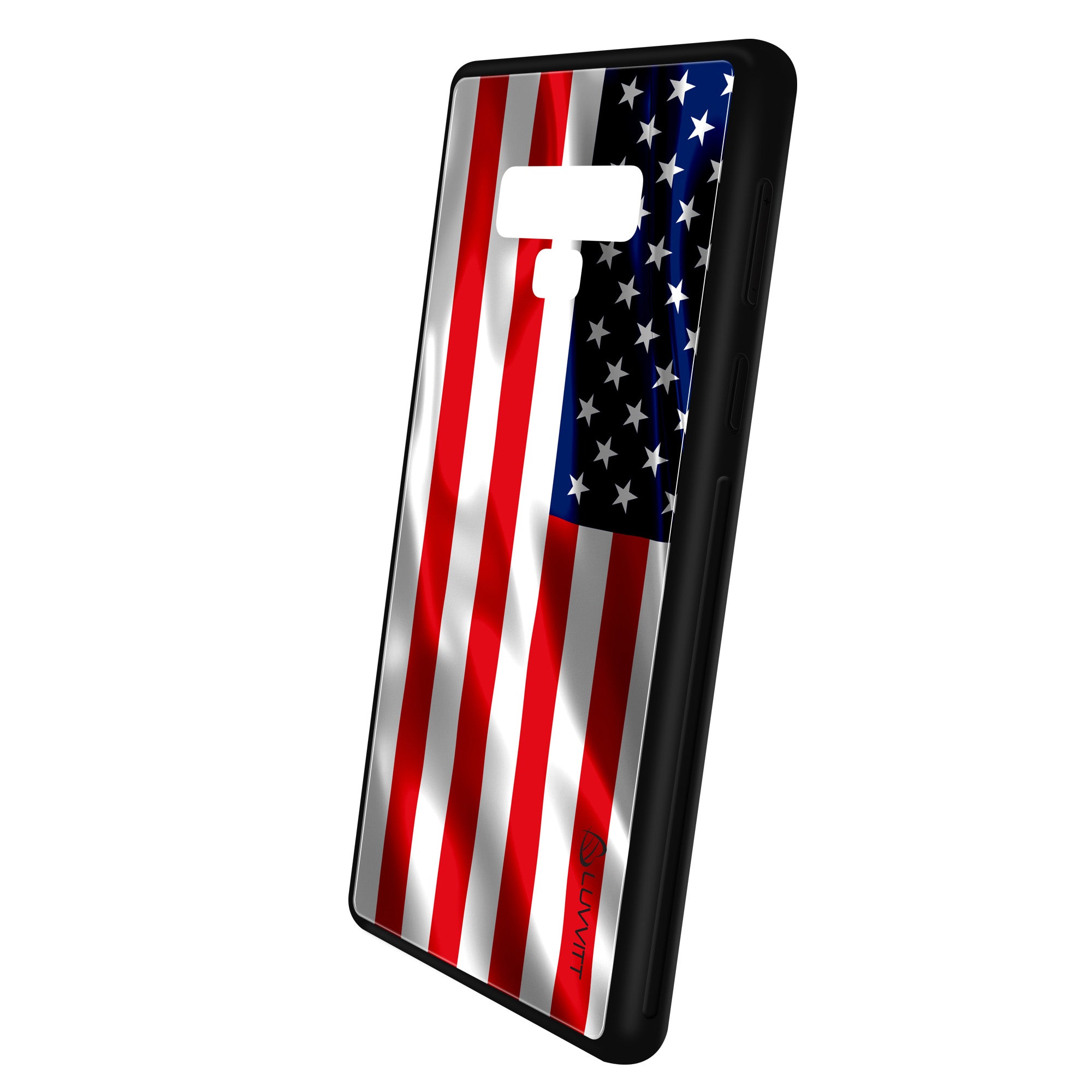 Note 9 Case GLASS Back USA American Flag Back Cover - US United States of America