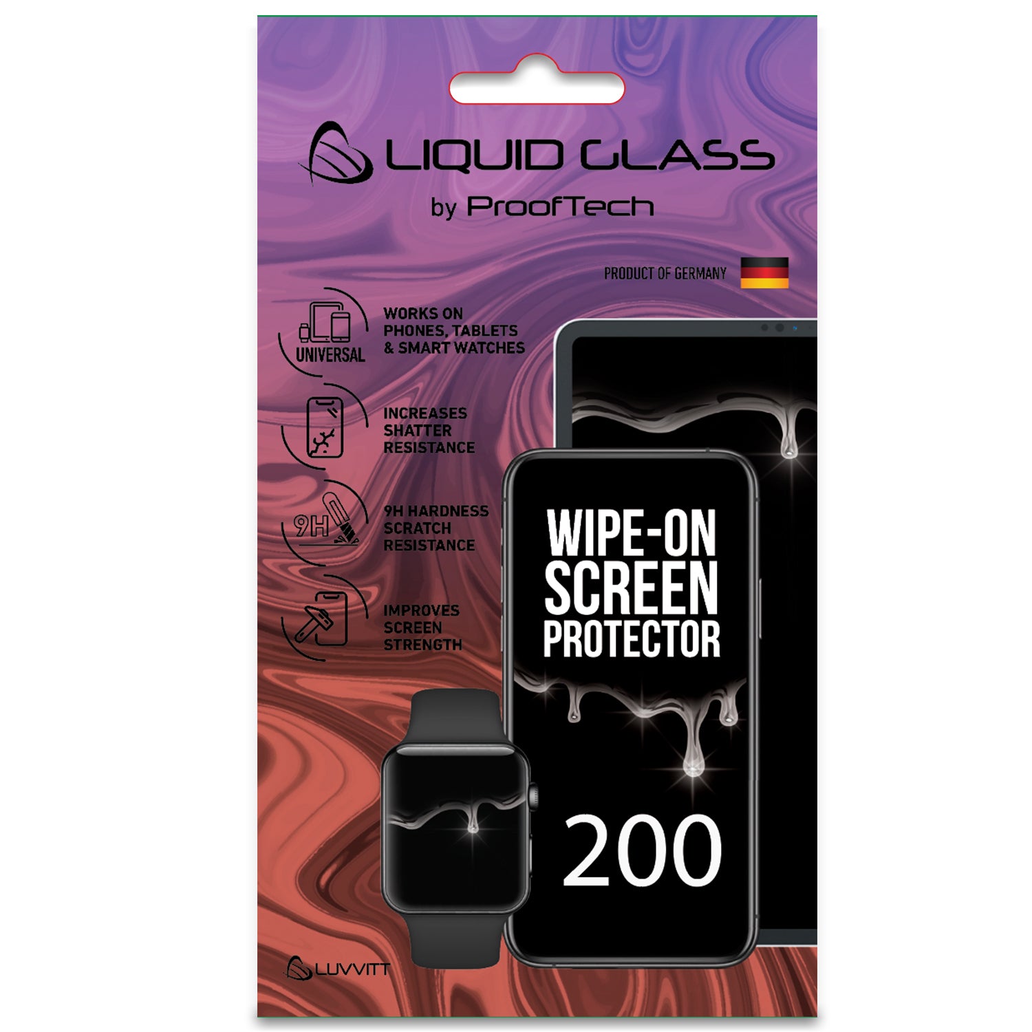Liquid Glass Screen Protector with $200 Screen Protection Guarantee - Universal