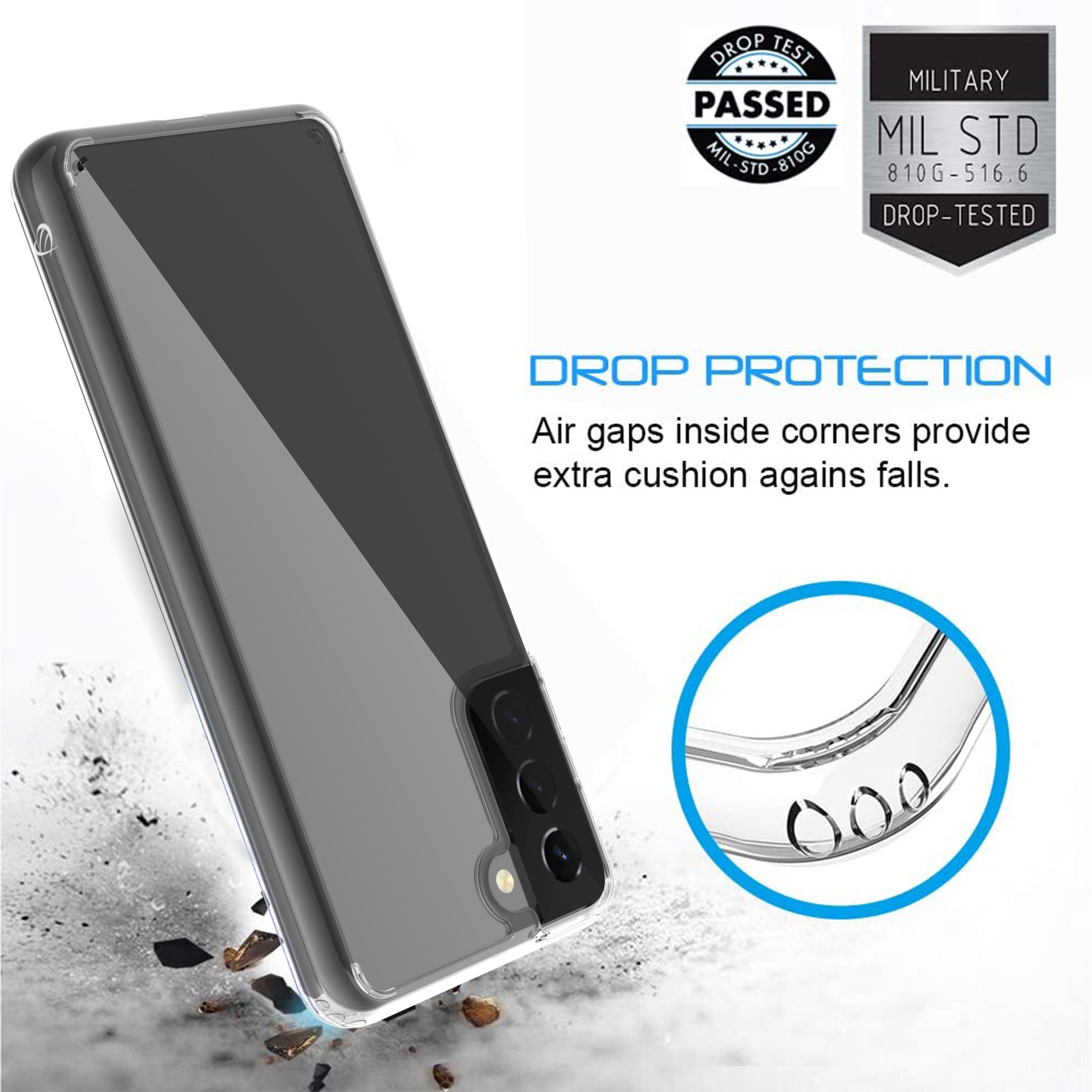 Luvvitt Clear View Hybrid Case for Samsung Galaxy S21 Plus