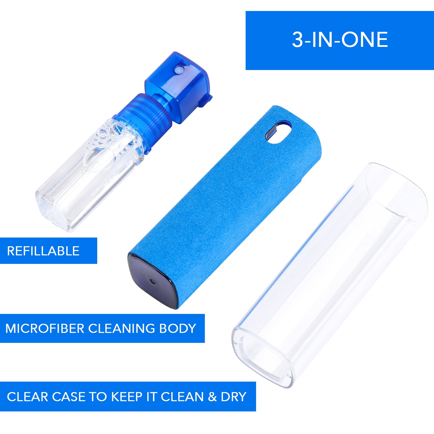 ProofTech Screen Cleaner All-in-One Spray and Microfiber Wipe for All Devices