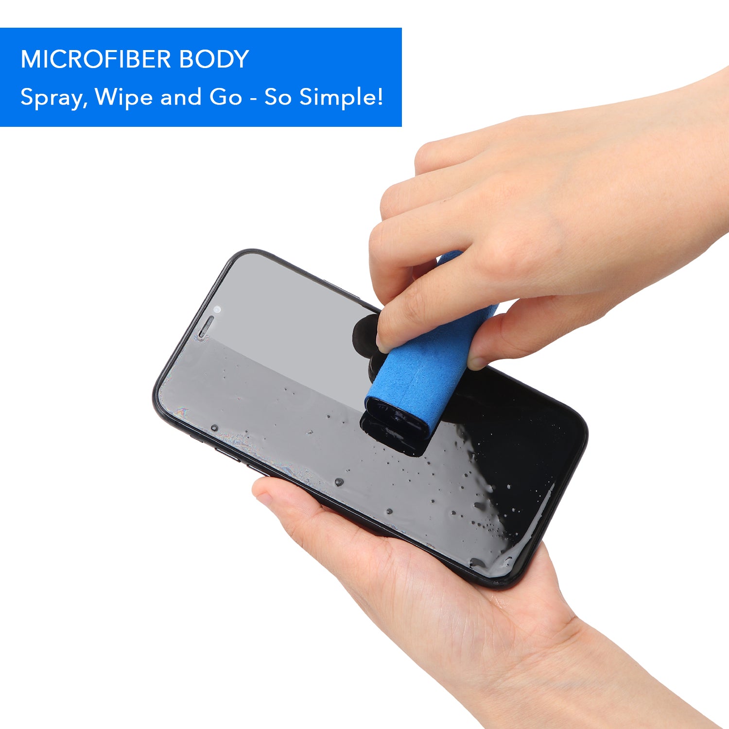 ProofTech Screen Cleaner All-in-One Spray and Microfiber Wipe for All Devices